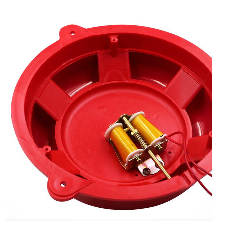 谋福 383 消防警铃火灾火警报警器材 电铃套装 （4寸套装 ）  3个起订按（个）销售