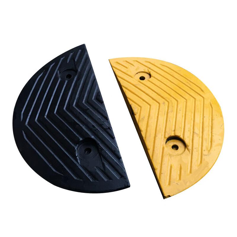 谋福 574 橡胶减速带坡道道路减速板 半圆头一对4cm厚 4对起订按(对)销售 谋福 574 橡胶减速带坡道道路减速板 半圆头一对4cm厚 4对起订按(对)销售