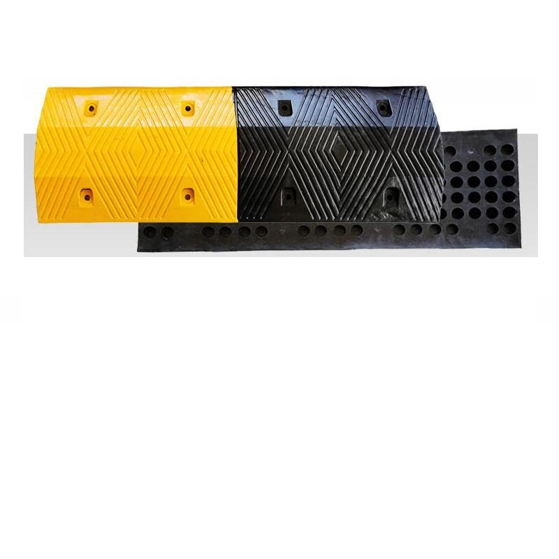 谋福 572 橡胶减速带坡道道路减速板 1米*35cm*7cm(加重加厚款)  2个起订按（个）销售