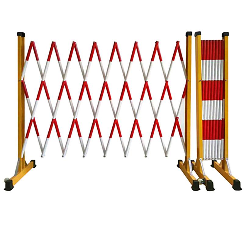 谋福 GLHL-005 黄黑色玻璃钢绝缘伸缩围栏 1.2m*4m管式按（个）销售