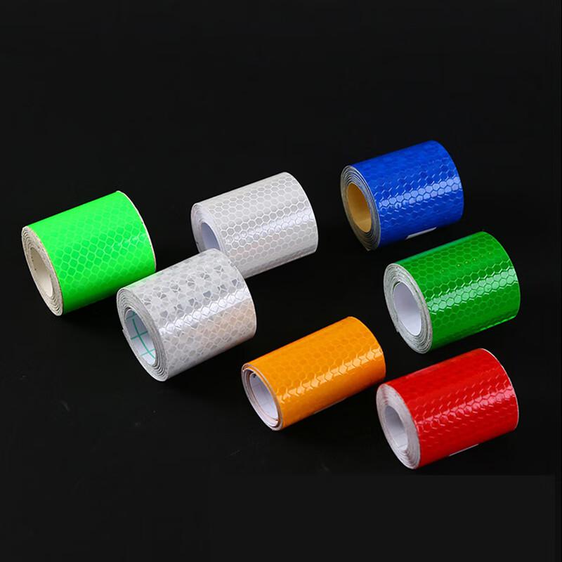 谋福 tj1521 背胶晶彩格自行车轮廓车贴警示贴纸反光条胶带 5cm宽*3米(2卷装）蓝色  7组起订按（组）销售