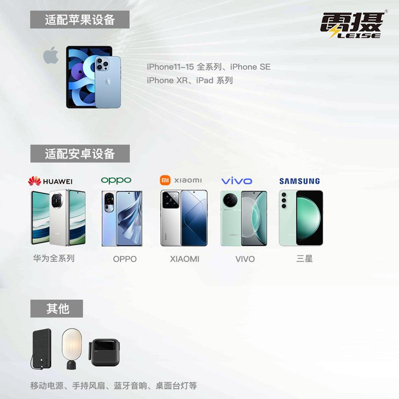 雷摄 JHC-AC353AC35 双口充电器 35W氮化镓 白色按个销售