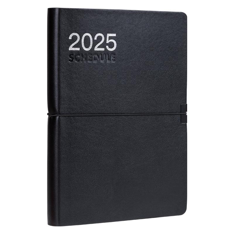 齐心 CPC2025 PU面2025年历本 A5 178张 黑色按（本）销售