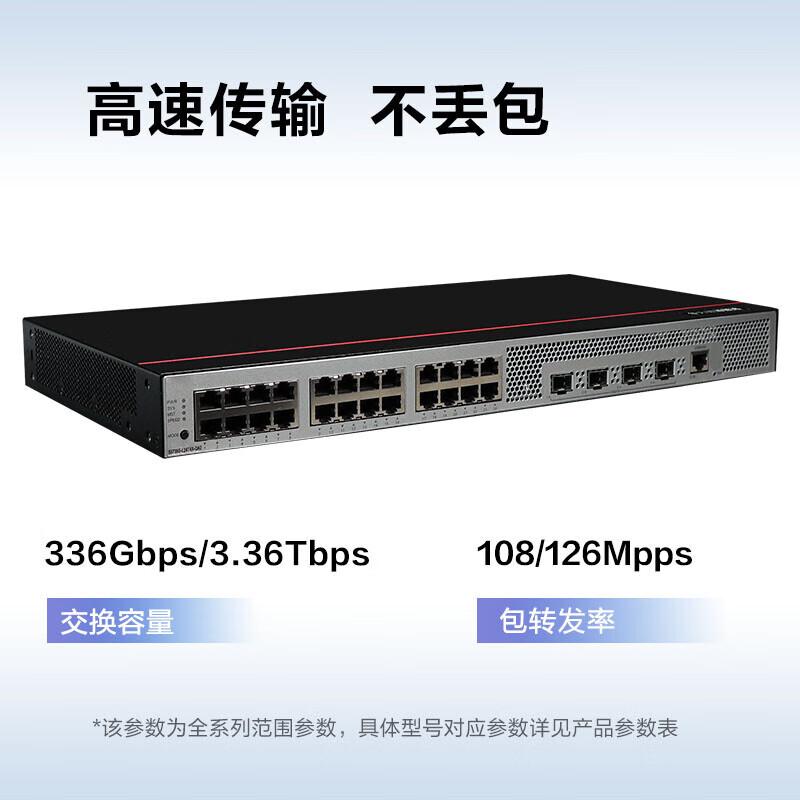 华为 数通智选 S5735S-L24T4X-QA2 企业交换机弱三层降噪款 24口千兆电+4口万兆光按（台）销售