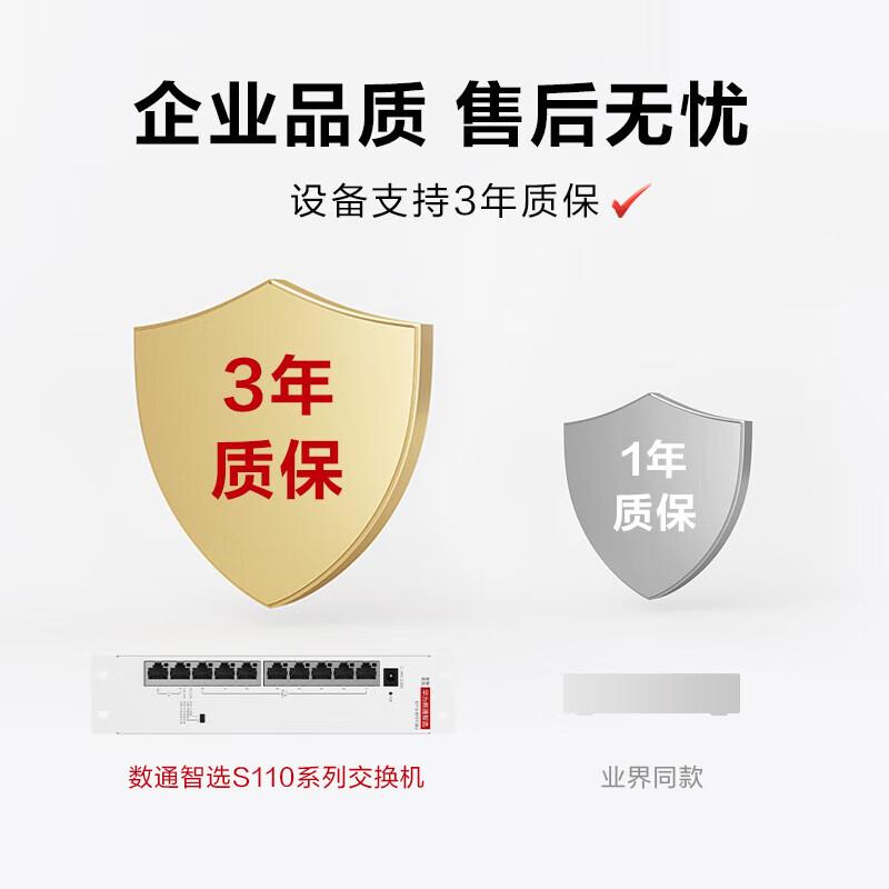 华为 SOHO 数通智选 S110-8P2T-BU 千兆交换机 10口POE按（台）销售