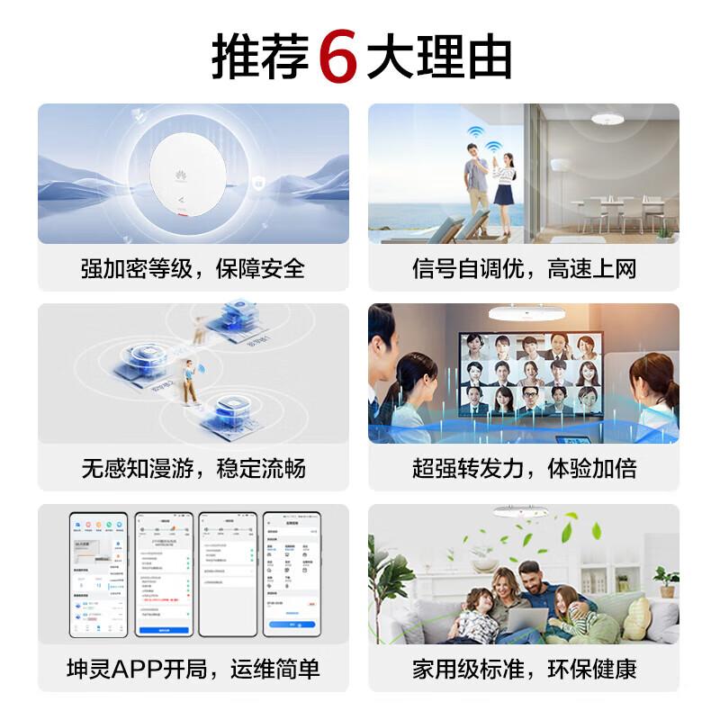 华为 AP361 无线吸顶AP 全屋wifi6  11ax室内型2+2千兆双频1800M按（台）销售