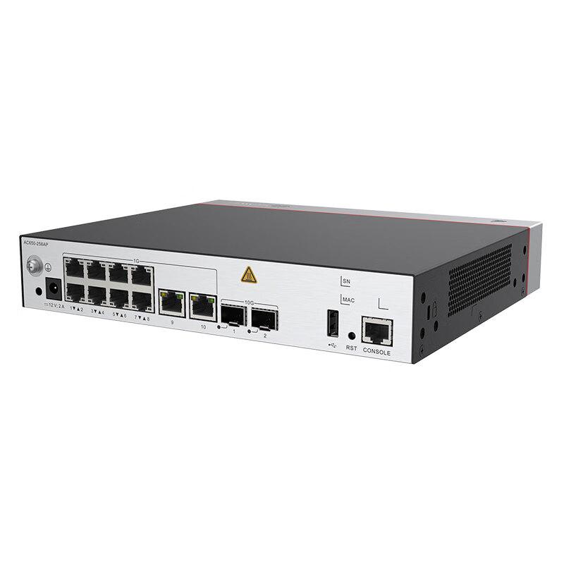 华为 坤灵 AC650-256AP AP接入控制器 (10个千兆以太口,2个万兆SFP+,含AC/DC 电源适配器)按（台）销售