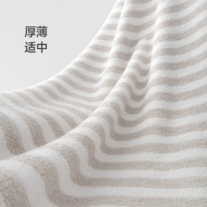 最生活 条纹 毛巾浴巾组合 3件套按（盒）销售