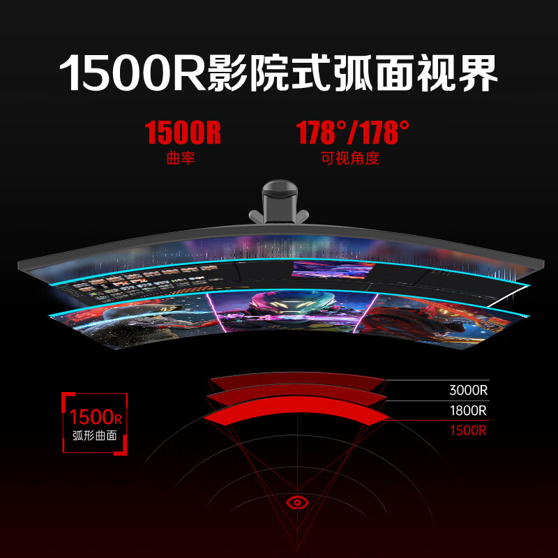 AOC CU34G3X 液晶显示器 34英寸 黑色按台销售