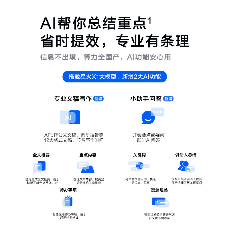 科大讯飞 S6 Plus 录音笔 128GB按个销售 科大讯飞 S6 Plus 录音笔 128GB按个销售