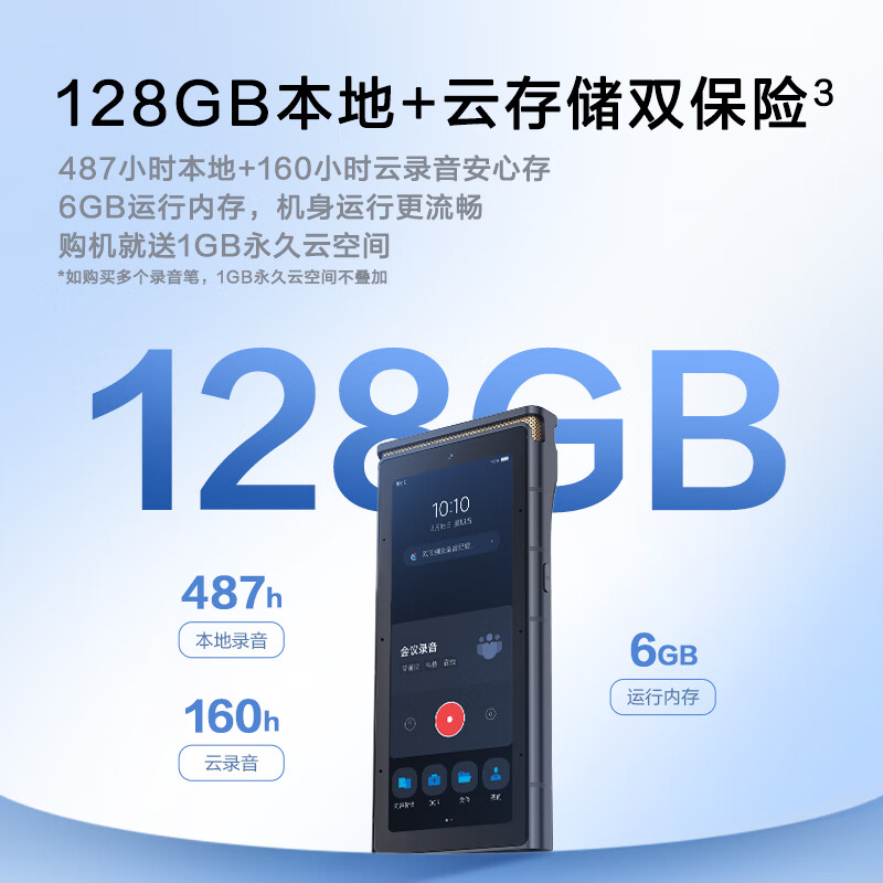 科大讯飞 S6 Plus 录音笔 128GB按个销售 科大讯飞 S6 Plus 录音笔 128GB按个销售