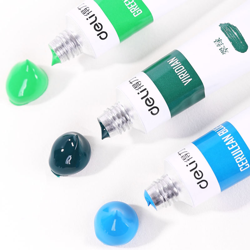 得力 73858 丙烯颜料 24色/盒 蓝色按(盒)销售 得力 73858 丙烯颜料 24色/盒 蓝色按(盒)销售