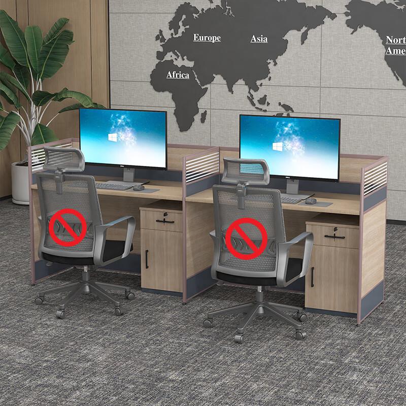 臻远 GWD-008 职员办公桌屏风桌组合员工位电脑桌职员工位直排双人位按个销售
