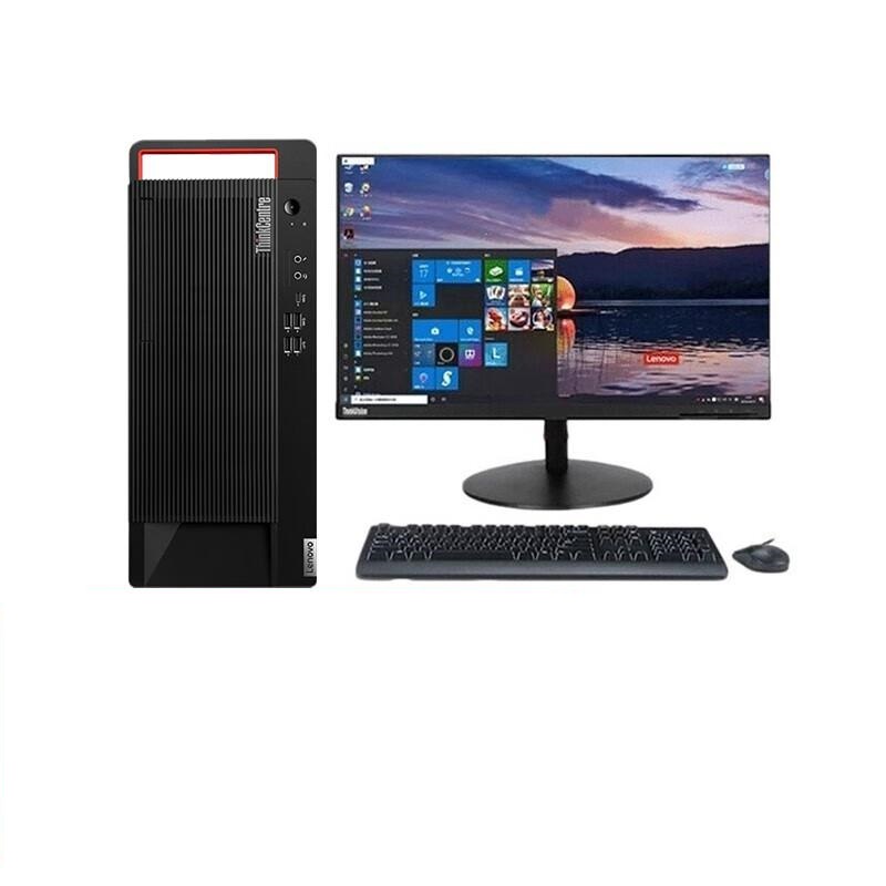 联想 ThinkCentre M950T 台式电脑套机 23.8英寸 质保3年 i5-12500 16G 512GM.2+1T带光驱 黑色按台销售