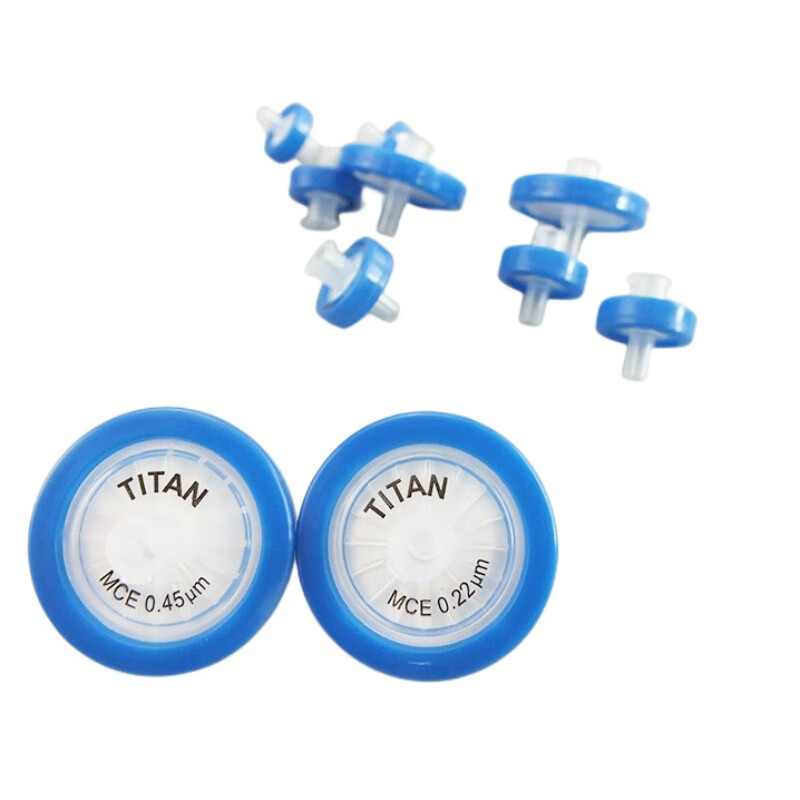 泰坦 TYLQ-0006 罐装针头式滤器 混合纤维素（MCE）0.45um 13mm 1罐（100只/罐）按盒销售