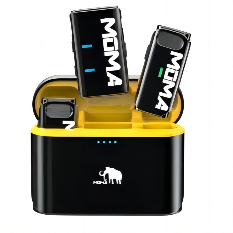 猛玛 LarkM1小蜜蜂一拖二+无线充电盒 无线麦克风领夹麦克风 LarkM1小蜜蜂一拖二+无线充电盒按个销售