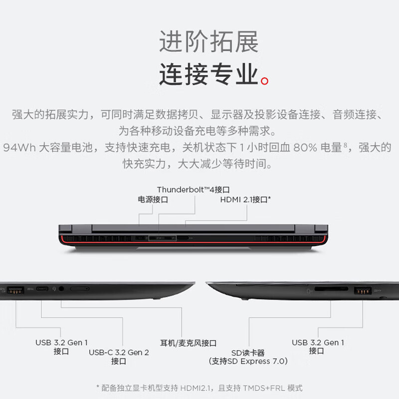 联想 P16 16英寸笔记本电脑 i9-13980HX 64G 2T RTX5000 4K按台销售 联想 P16 16英寸笔记本电脑 i9-13980HX 64G 2T RTX5000 4K按台销售