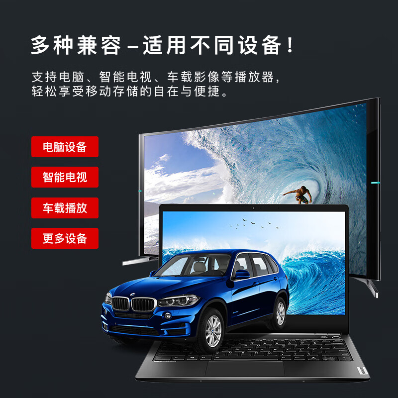 联想 SX5 学习办公商务USB3.2 高速固态U盘 读500MB/s 灰色按个销售