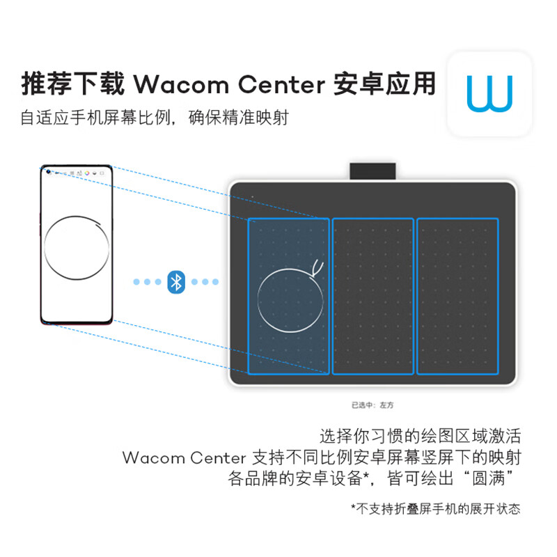 WACOM CTC4110WLWOF 电脑绘图绘画手绘手写板 无线蓝牙按台销售