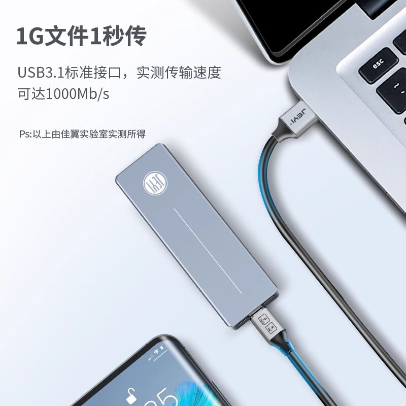 佳翼 GEN2 Type-C数据线双头公对公 10G高速线支持PD快充 1.5米按根销售