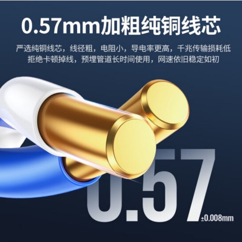 绿联 11257 六类千兆网线0.57±0.008mm纯铜线芯 CAT6类非屏蔽双绞线 100米按卷销售 绿联 11257 六类千兆网线0.57±0.008mm纯铜线芯 CAT6类非屏蔽双绞线 100米按卷销售