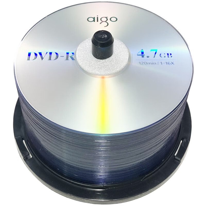 爱国者 DVD-R 空白光盘/刻录盘 16速4.7GB 桶装50片按桶销售