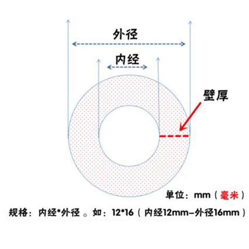 月娥 塑料管子 pvc透明水管 内径4毫米*外径6毫米（10米价）按根销售