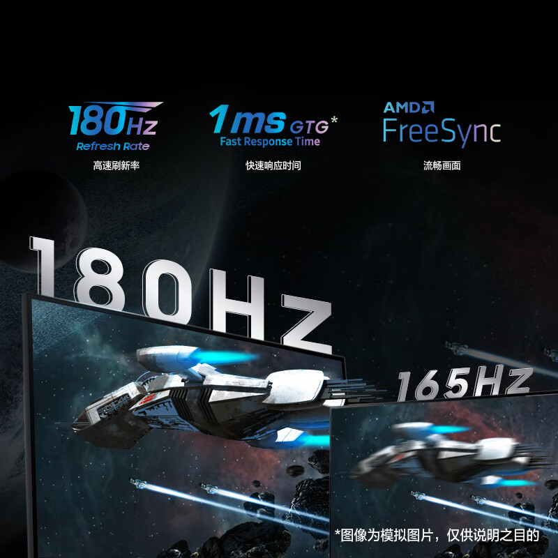 三星 LS32DG502ECXXF 32英寸显示器 180Hz 2K 1ms(GTG) Fast IPS HDR400按台销售