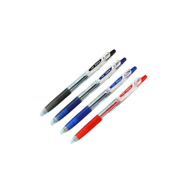 百乐 LJU-10UF-B Juice彩色按动中性笔 0.38mm10支装 黑色按盒销售