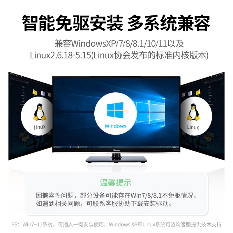 绿联 90339 USB无线网卡电脑随身WiFi接收器 免驱AC650M双频5G网卡按个销售