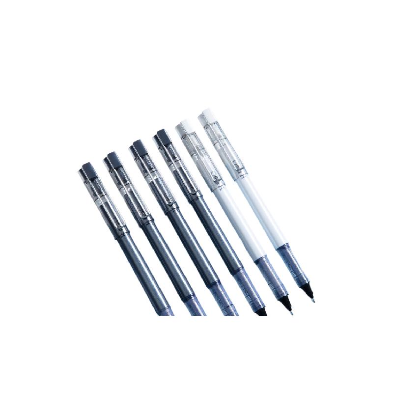 晨光 ARPM1701A 直液式走珠签字笔 KINO系列水笔 0.5mm 12支 黑色按盒销售