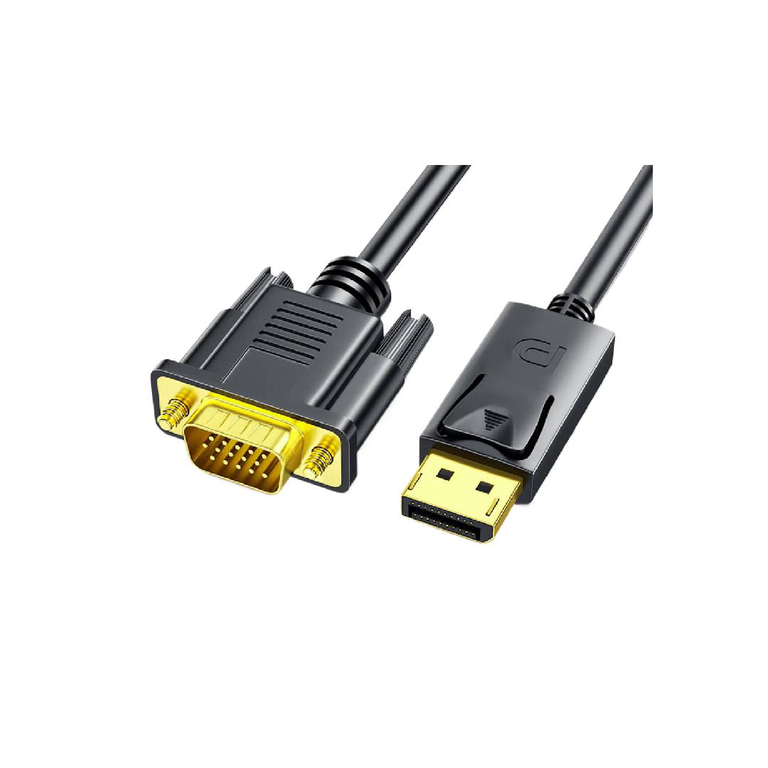 连拓 C331G DP转VGA转换线 DisplayPort转VGA公对公连接线 1.8米按个销售