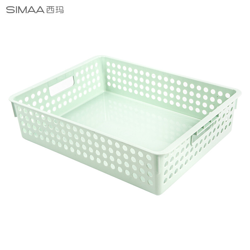 西玛 6346 A4莫兰迪文件篮 抹茶绿按个销售