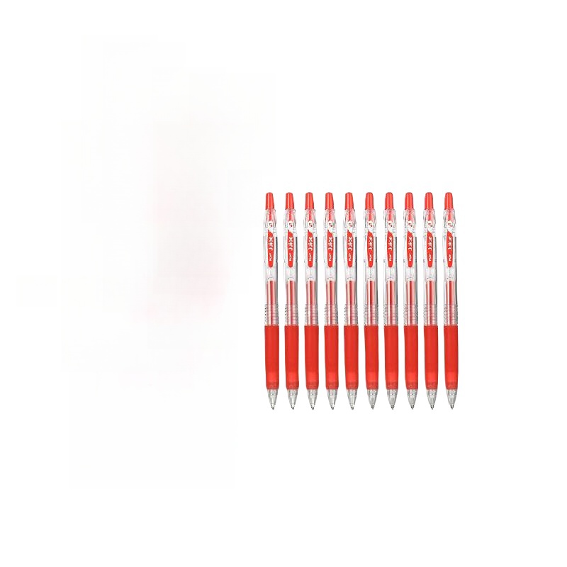 百乐 LJU-10EF Juice彩色按动中性笔 红色0.5mm10支装按盒销售