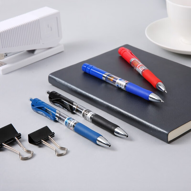 晨光 K35 按动子弹头中性笔 0.5mm 12支装 黑色按盒销售