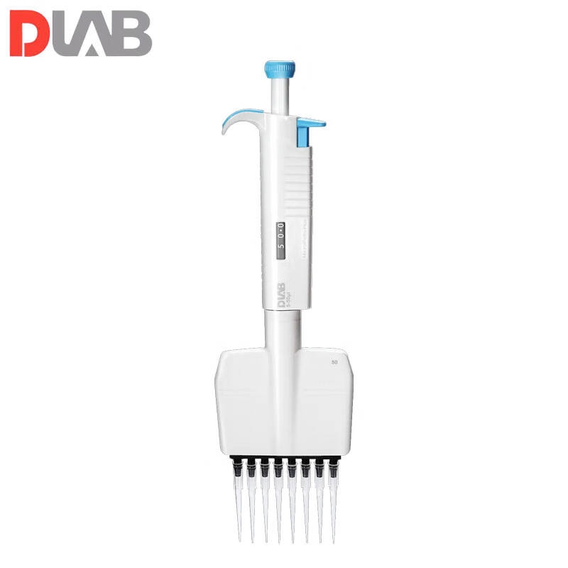 大龙 MicroPette Plus 全消毒手动12道可调式移液器（磁吸款） 50-300μL按支销售