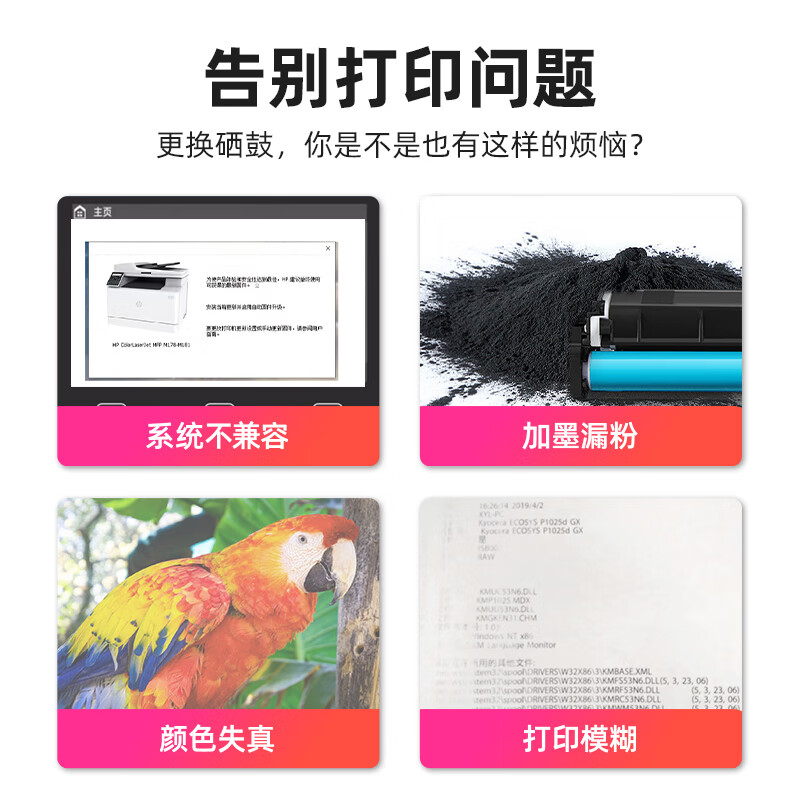 绘威 W2040X 硒鼓无芯片 6500页 黄色 适用惠普m479dw硒鼓 m479fdw打印机墨盒 m454nw m479fnw m454dw m480f m455dn按支销售