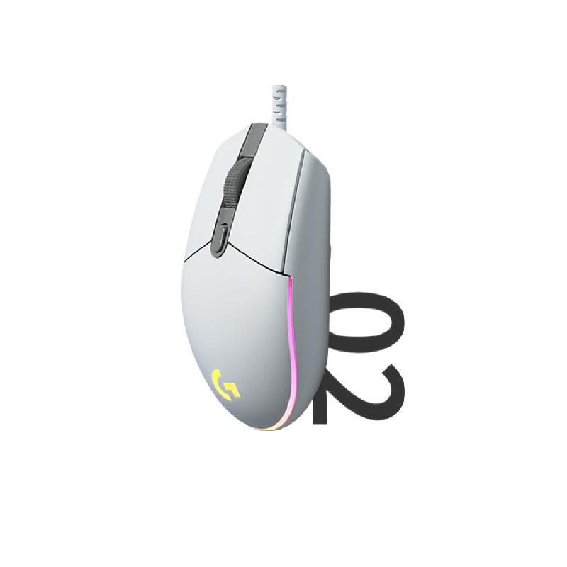 罗技 G102 轻量化设计鼠标第二代 白色按个销售