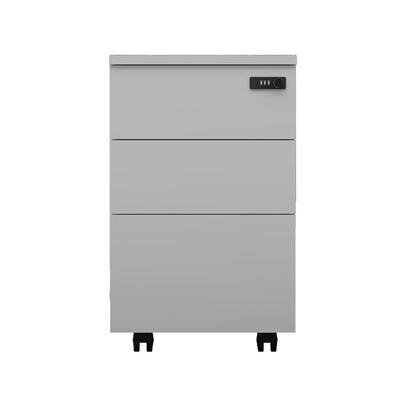 悦山 活动柜 白色文件柜矮柜 三抽 380*400*620mm按个销售