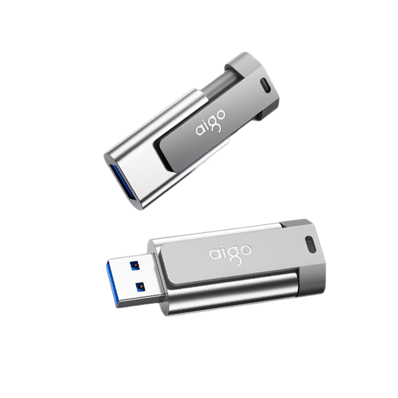 爱国者 U332 USB3.2背夹式高速U盘 512GB 深空灰按个销售
