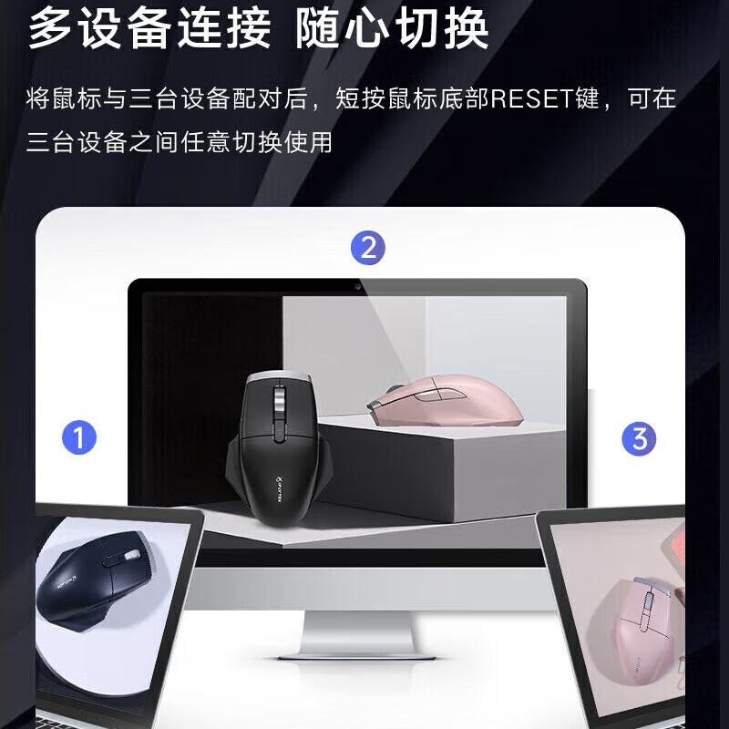 科大讯飞 M520 Pro 智能无线蓝牙鼠标 人体工学鼠标自定义侧键语音输入打字翻译 黑色按个销售 科大讯飞 M520 Pro 智能无线蓝牙鼠标 人体工学鼠标自定义侧键语音输入打字翻译 黑色按个销售