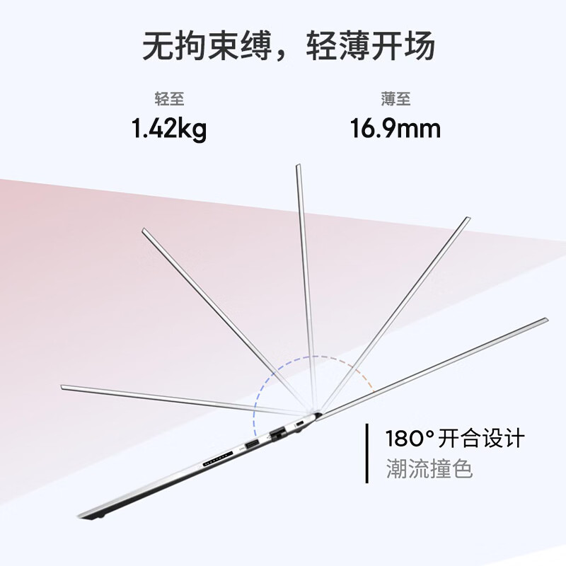 联想 ThinkBook 14 轻薄办公笔记本电脑13代i5-13500H 16G 1T 2.2K 14英寸按台销售