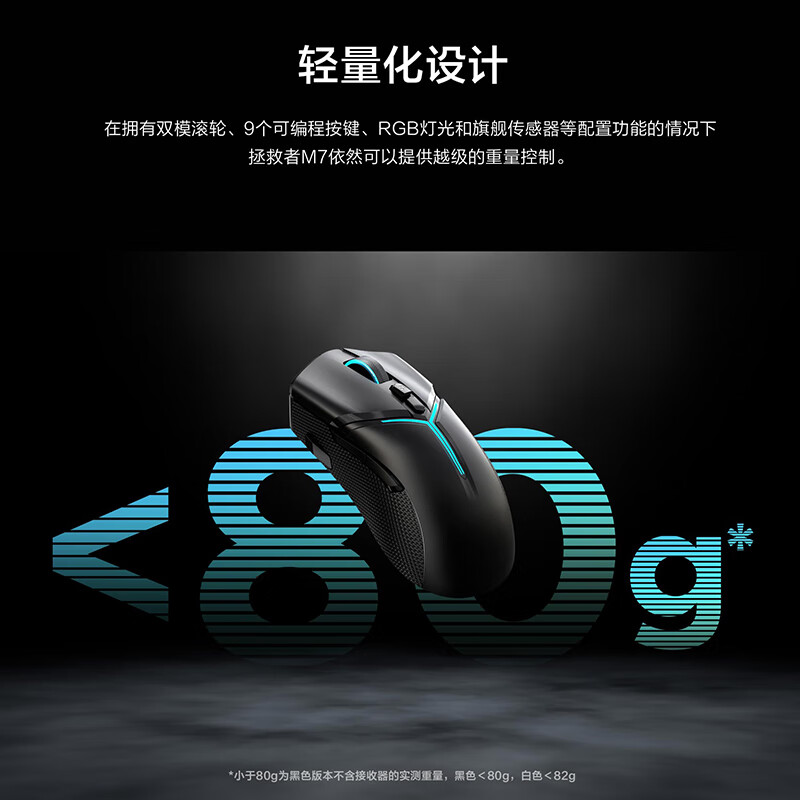联想 拯救者M7 三模无线鼠标 人体工学轻量化 幻影黑按个销售 联想 拯救者M7 三模无线鼠标 人体工学轻量化 幻影黑按个销售