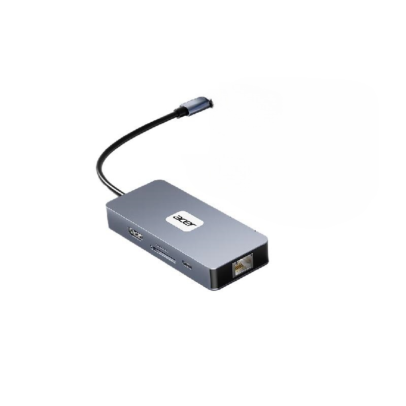宏碁 HY41-T9 Type-C扩展坞USB-C转HDMI转换器4K60Hz投屏USB3.0分线器 千兆网口pd充电拓展坞  9合1-4K60hz 千兆+HDMI+USB+PD按个销售