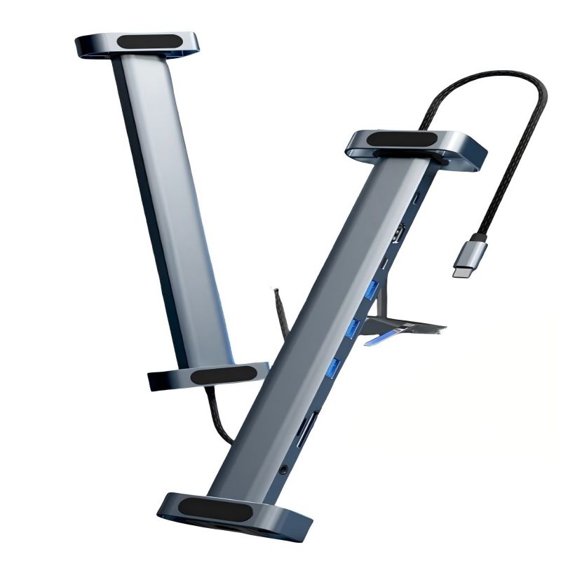 宏碁 HY41-T10(支架版) USB3.0分线器HDMI/音频/网口Type-C扩展坞 10合1按个销售