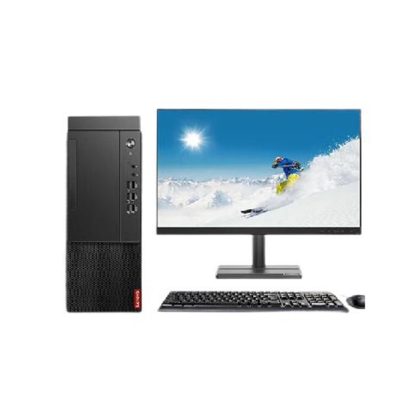 联想 启天M455 商务办公台式机电脑（ 23.8英寸显示器）定制 I5-12400 16G 1T SSD 2G 光驱按台销售