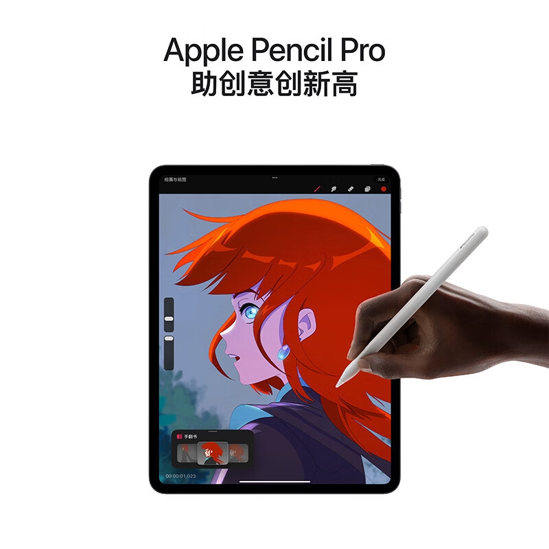 apple iPad Pro 11英寸 M4芯片 2024年新款平板电脑 2T WLAN版/标准玻璃 深空黑色按台销售