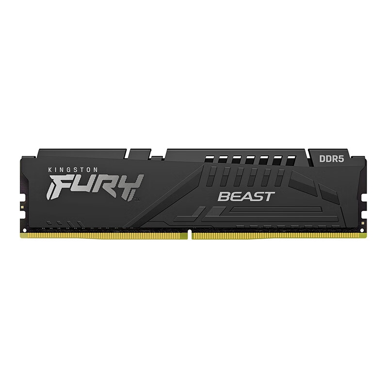 金士顿 DDR5 6400 台式机内存条 Beast 超级野兽系列 FURY 16GB 海力士A-die黑按条销售