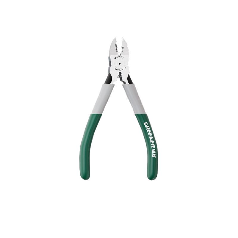 绿林 斜口钳 剪钳电工剪线钳工业级偏口钳斜嘴钳断线钳子 6寸按把销售