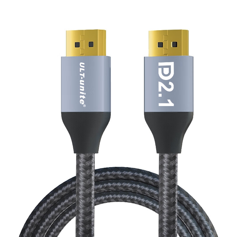 ULT-unite DP线2.1版 16K高清240/360Hz高刷兼容1.41.2笔记本连接线 编织1米按根销售